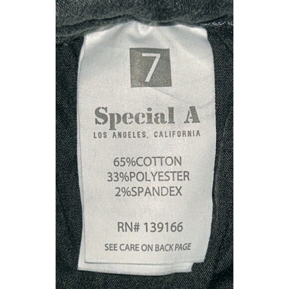 Special A Mid-Rise Distressed Gray Ankle Skinny Jeans Size 7 26X27 - Picture 7 of 7